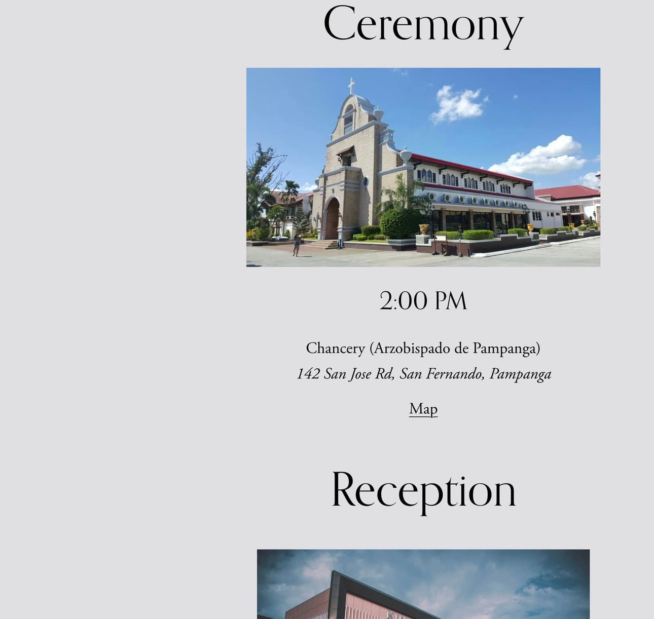 Event Website sample 3